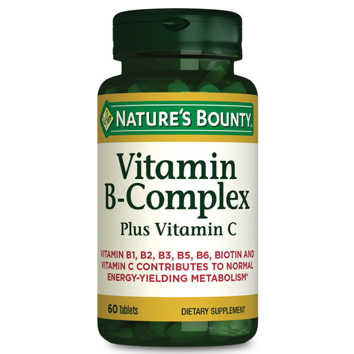 Nature's Bounty Vitamin B-Complex Plus 60 Tablet