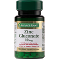 Nature's Bounty Zinc Gluconate 10 mg 100 Tablet