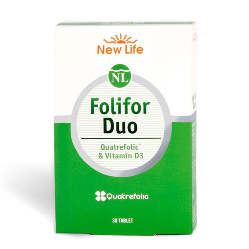 New Life Folifor Duo Vitamin D3 & Quatrefolic 30 Tablet
