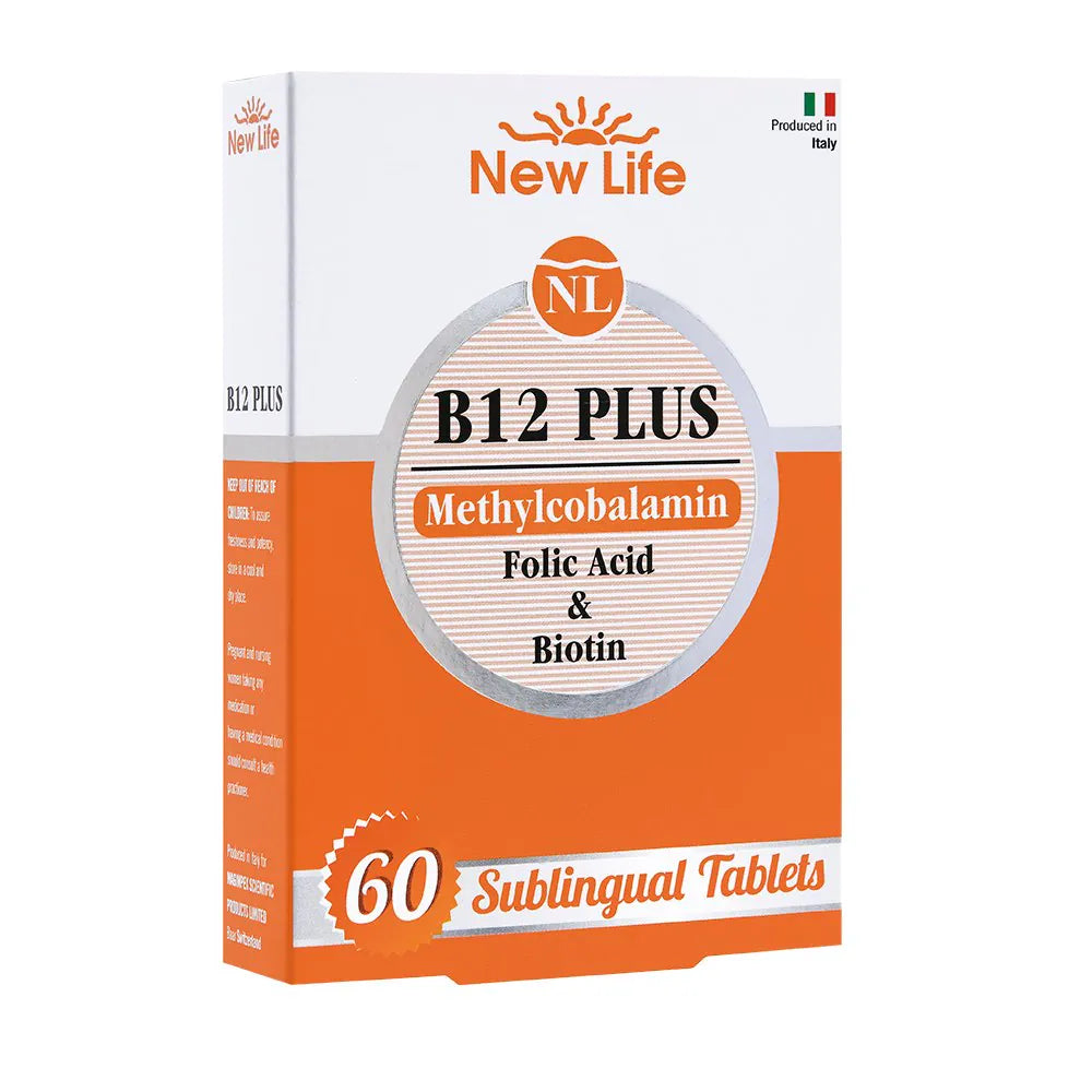 New Life B12 Plus 60 Tablet Methylcobalamin Folik Asit Biotin