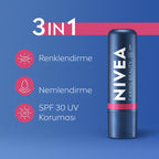 Nivea Caring Beatuty Renkli Dudak Bakim Kremi Yanak Balmi Pink 4.8gr