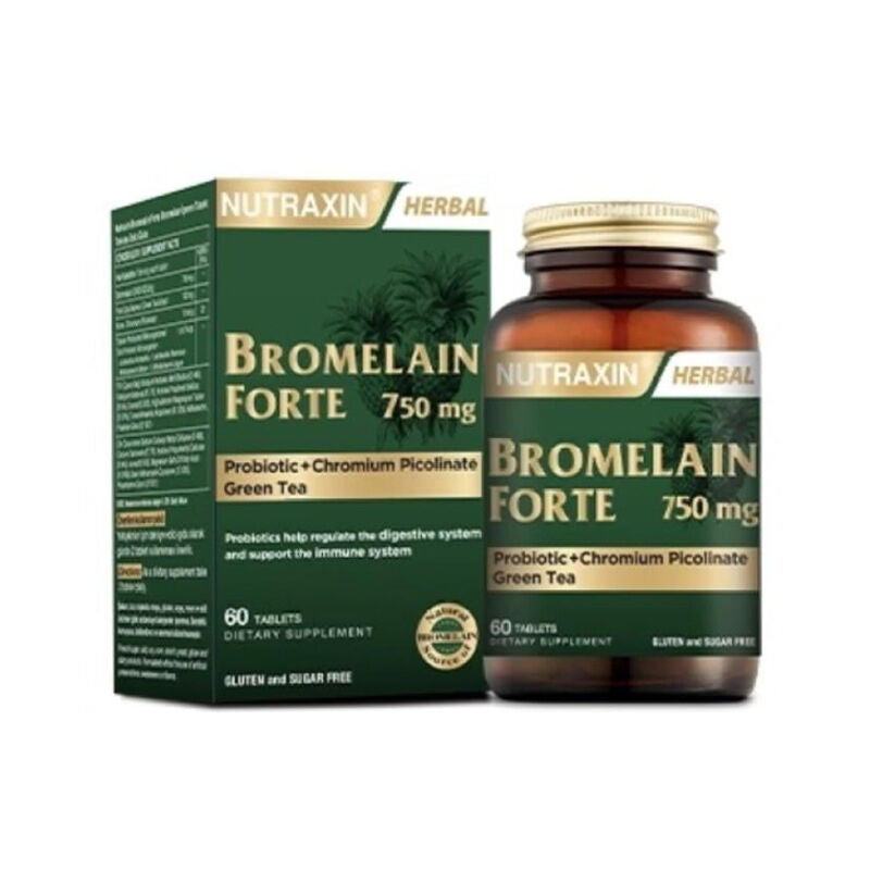 Nutraxin Bromelain Forte 750MG 60 Kapsül