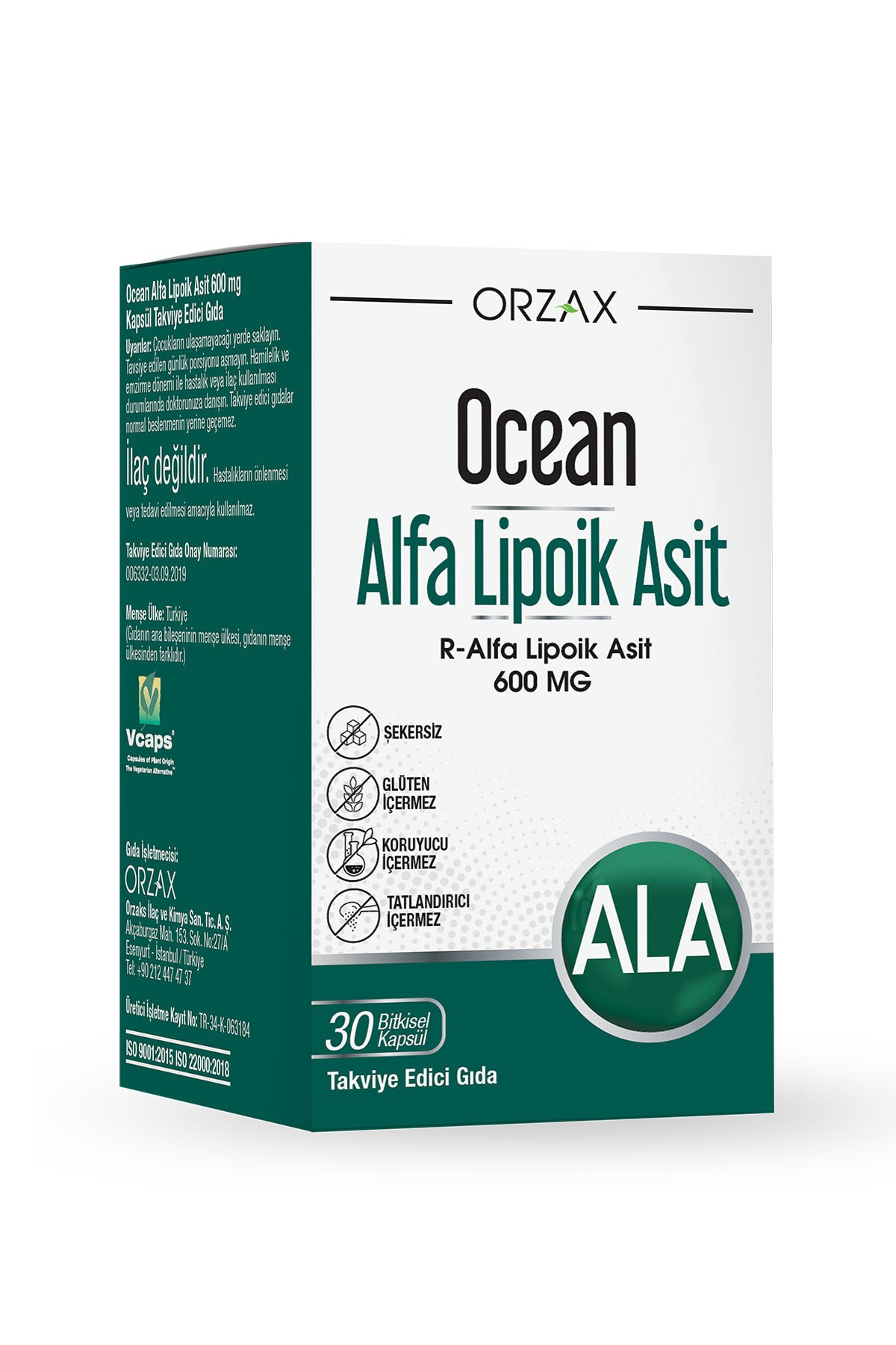 Ocean Alfa Lipoik Asit 600 Mg 30 Kapsül