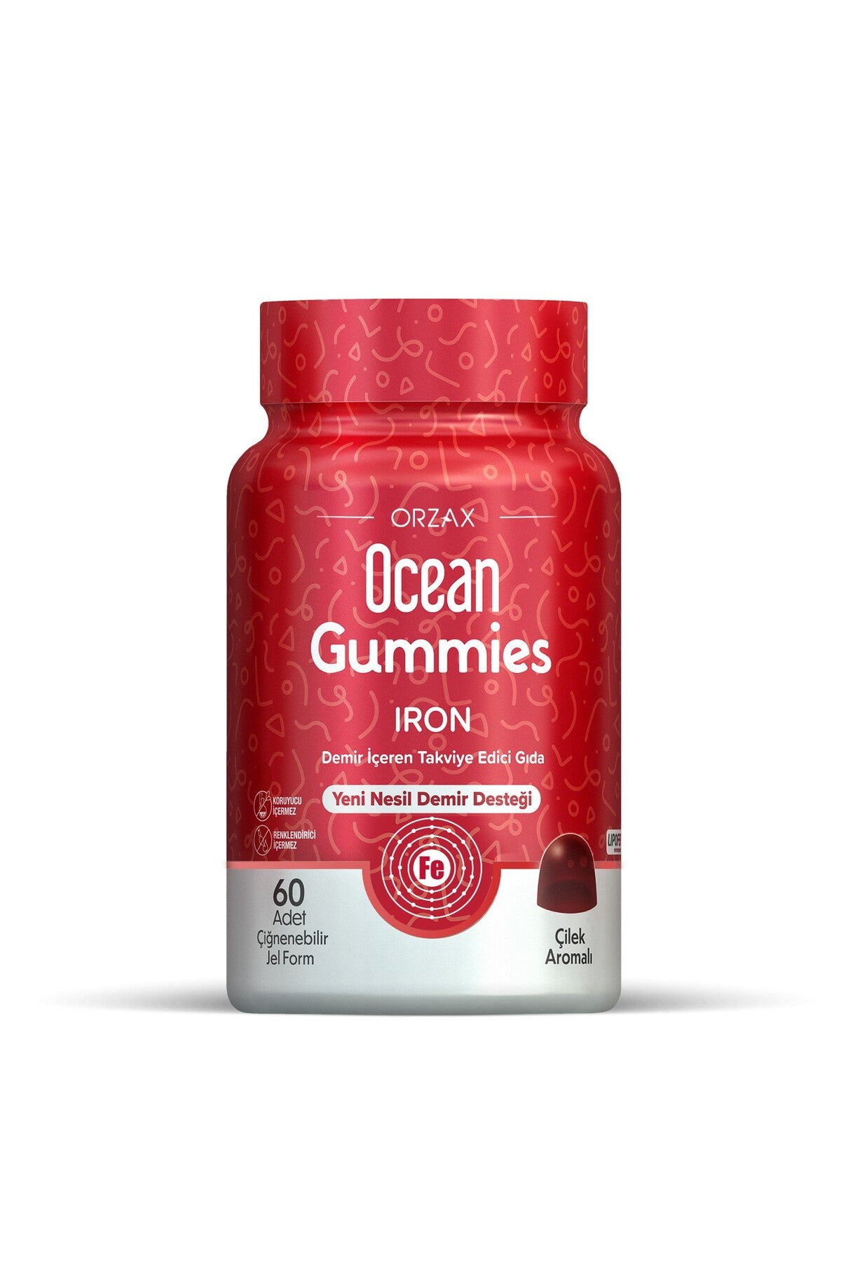 Ocean Gummies Demir 60 Çiğnenebilir Jel Form