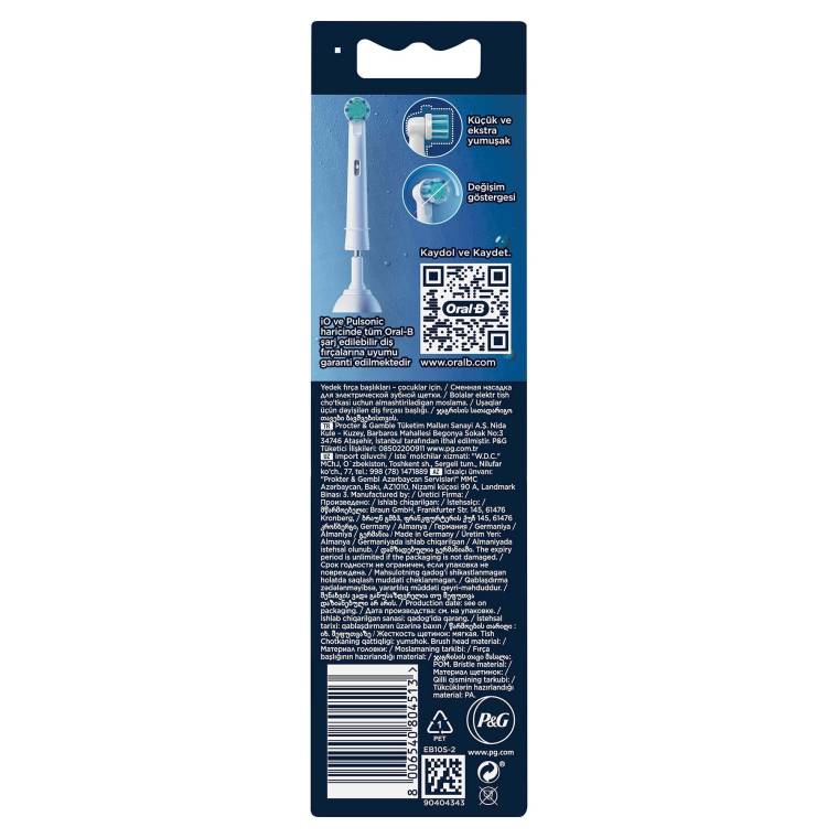 Oral-b Pro Kids 3+ Frozen Diş Firçasi Yedek Başliği 2 Adet