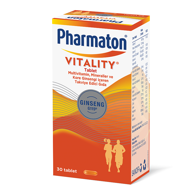 Pharmaton Vitality 30 Tablet Multivitamin Mineraller Ginseng G115