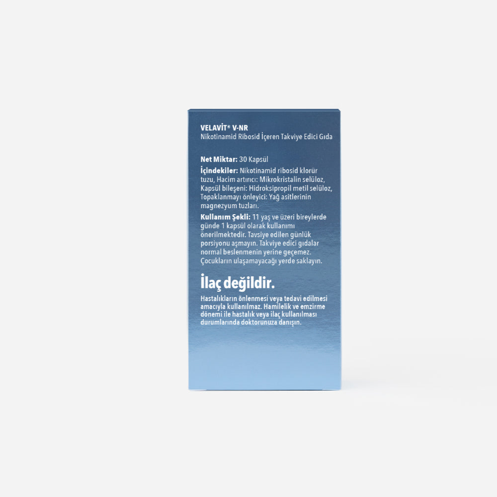 Velavit V-NR Nicotinamide Riboside 30 Kapsül