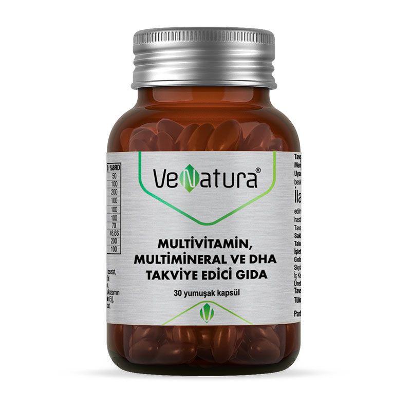 VeNatura Multivitamin, Multimineral ve DHA 30 Yumuşak Kapsül