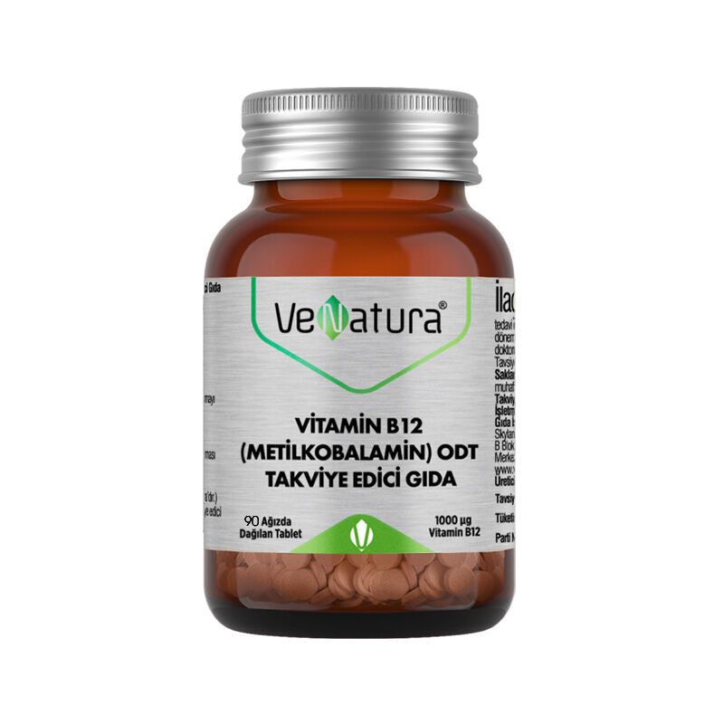 VeNatura Vitamin B12 (Metilkobalamin) 90 Ağızda Dağılan Tablet