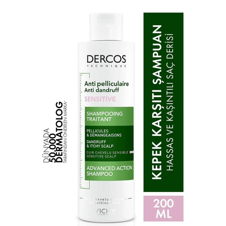 Vichy Dercos Antidandruff Kepek Karsiti 2'si 1 Arada Nemlendirici Sampuan 390ml