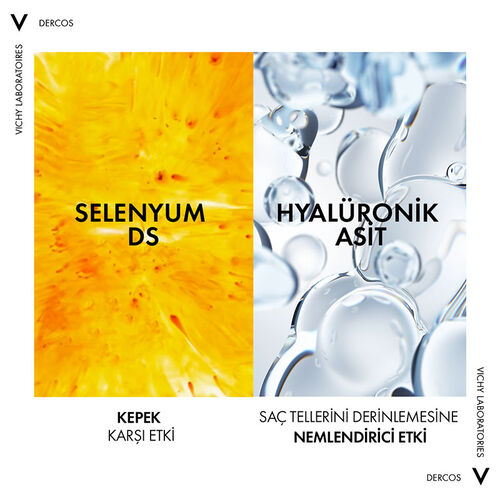 Vichy Dercos Antidandruff Kepek Karsiti 2'si 1 Arada Nemlendirici Sampuan 390ml